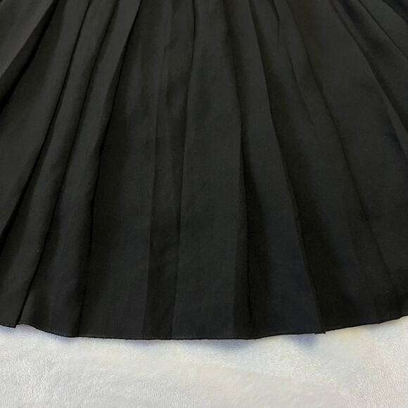 Leith Surplice V-Neck Long Sleeve Pleated Dress Size Small LBD - Picture 11 of 15